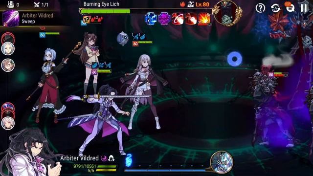 Epic Seven - Abyss Challenge Mode - Floor 3: Burning Eye Lich - F2p Build - Easy Clear