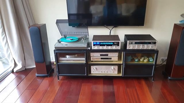 Micro (Seiki) MR 711 &MARANTZ 2225 on Monitor Audio Silver RS6 смотреть онлайн