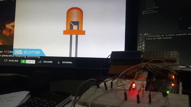 Arduino cv zone project using arduino and python language. #roboticX смотреть онлайн