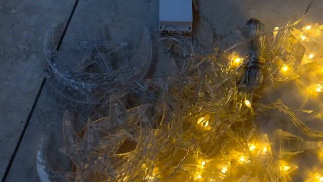 Гирлянда Звезды и Луна Теплый свет смотреть онлайн