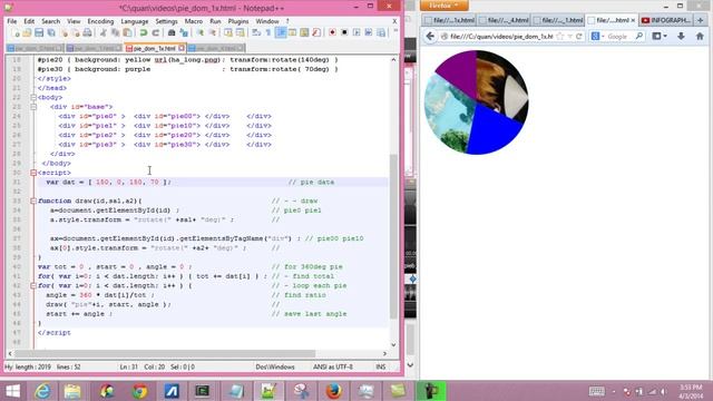 (6F) HTML5 InfoGraphics: Pie Chart with CSS3 (2) 04-03-2014 смотреть онлайн