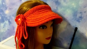 Козырёк от солнца крючком. Подробное видео для начинающих.