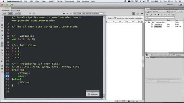 JavaScript IF Then Else conditions and dual conditions && || смотреть онлайн