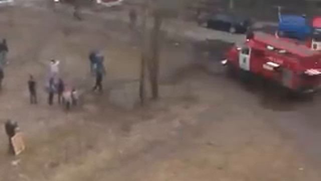 Пожар на Комендантском проспекте 2