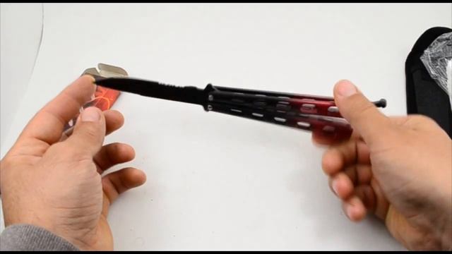 Балисонг  нож бабочка Explorer красно-черный Benchmade - Balisong - как в кс