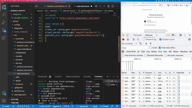 Google OAuth 2.0 With NodeJS (No Passport or googleapis) смотреть онлайн