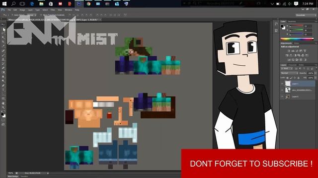 How To Make Custom Skin in Minecraft Story Mode using uMod [BlaNeMist version] смотреть онлайн