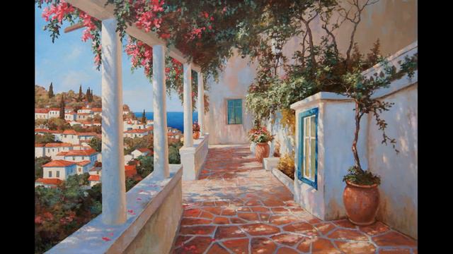 The city and churches in my paintings. Artist Alik Oleynik. смотреть онлайн