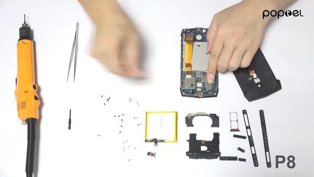 Poptel P8 - разборка и сборка