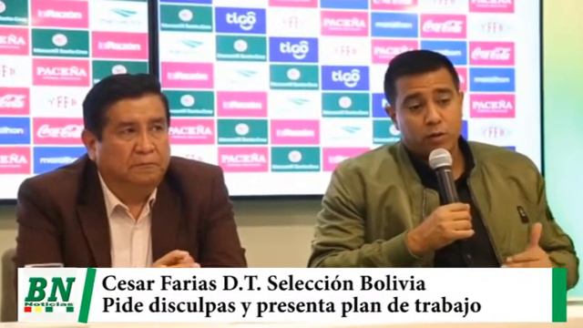 Cesar Farias es presentado como DT de Bolivia y pide disculpas por incidentes pasados, espera dos p смотреть онлайн