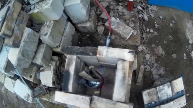 Как расплавить алюминий в самодельном горне смотреть онлайн