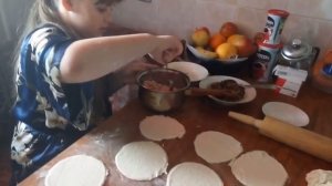 ?Чебуреки  из слоёного теста, запечёные в духовке  Puff pastry pasties