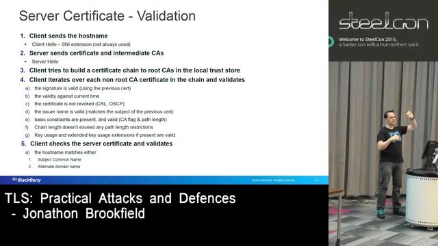 TLS – Practical Attacks and Defences - Jonathon Brookfield смотреть онлайн