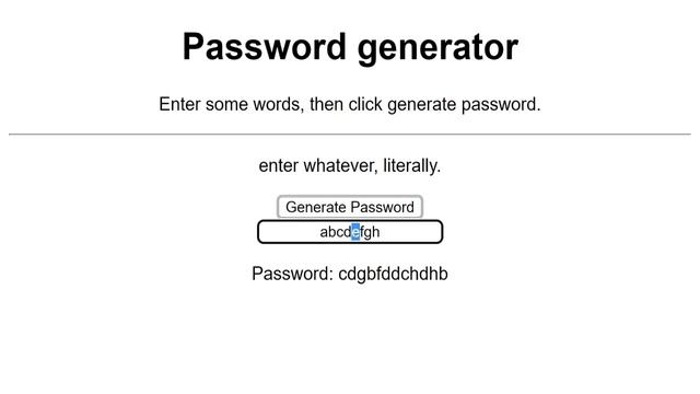 React: password generator смотреть онлайн