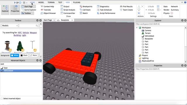 How To Make A Car In Roblox Studio 2017! смотреть онлайн