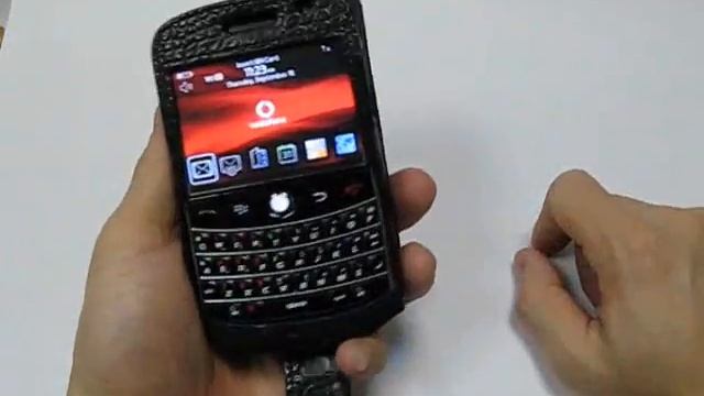 PDair Leather Case for BlackBerry Bold 9000 Flip Black/Croco смотреть онлайн