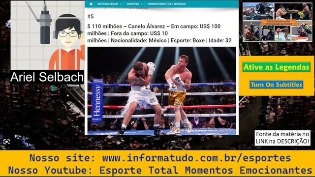 #LISTA #2023: Os 10 #ATLETAS mais bem pagos do MUNDO# смотреть онлайн