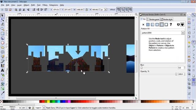 Inkscape Tutorial - Image in text смотреть онлайн