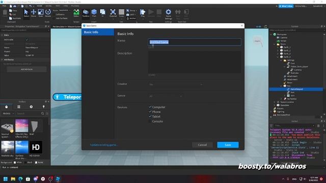 ?SELLING this GAME | ROBLOX STUDIO | ROBLOX UNCOPYLOCKED | VLYAPI - Part 8 смотреть онлайн