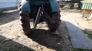 т-40ам,узкая колея,цепляем плуг и настройка