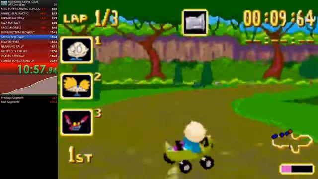 Nicktoons Racing (GBA), All Cups (Easy) - 21:39:87 смотреть онлайн