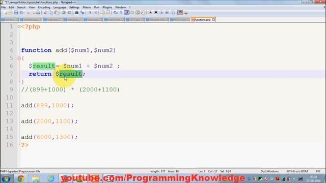 PHP Tutorial for Beginners 21 # Functions with a Return Value смотреть онлайн