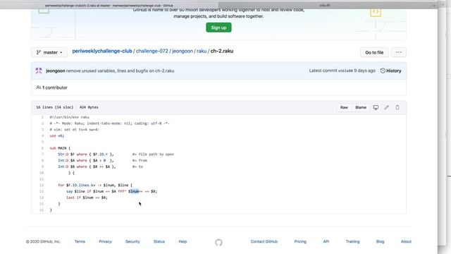 Lines Range in a Text File — Raku Challenges Week 72, Issue 2 смотреть онлайн