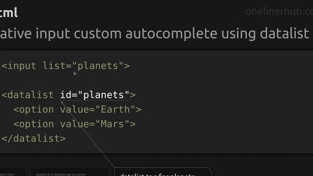 Native input custom autocomplete using datalist #ffmpeg смотреть онлайн