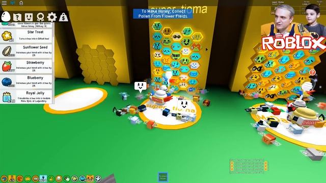 Роблокс ДОРОГОЙ АПГРЕЙД и ЭВЕНТОВЫЕ ОДАРЁНКИ в Симулятор Пчеловода = ROBLOX по русски смотреть онлайн