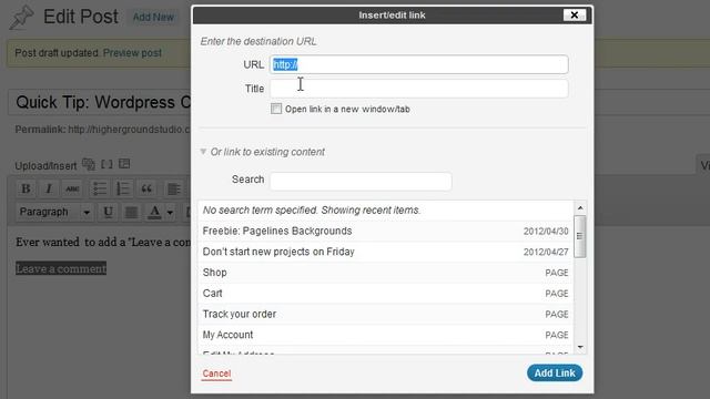 Wordpress Post text hyperlink to comments смотреть онлайн