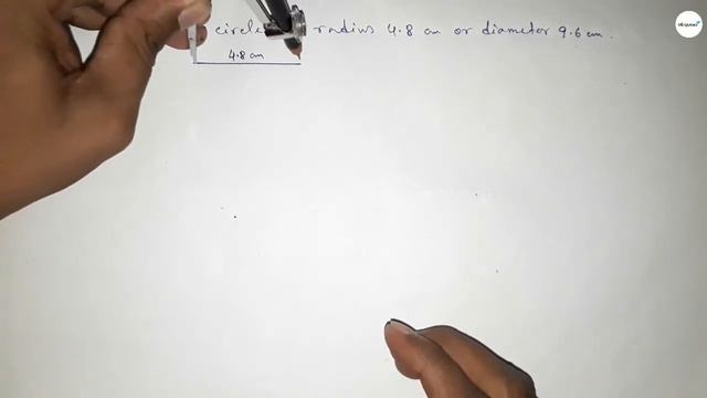 How to draw a circle of radius 4.8 cm using compass. shsirclasses. смотреть онлайн
