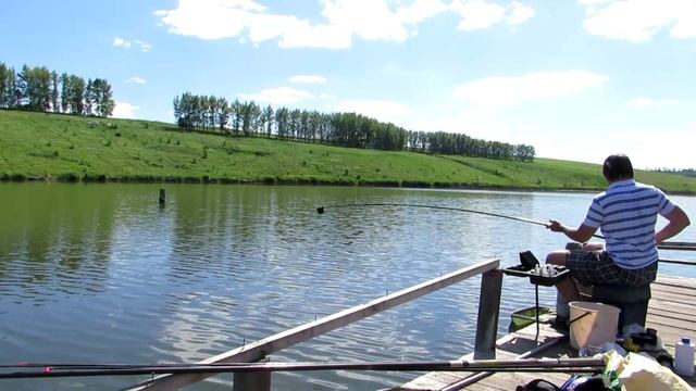 Рыбалка №2. Ловля карпа и плотвы на штекер. Пруд в с. Семидесятное. "Вымученный карп". смотреть онлайн