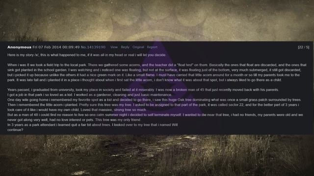 The Spirits in Forest Folklore | 4chan /x/ Paranormal Greentext Stories Thread смотреть онлайн
