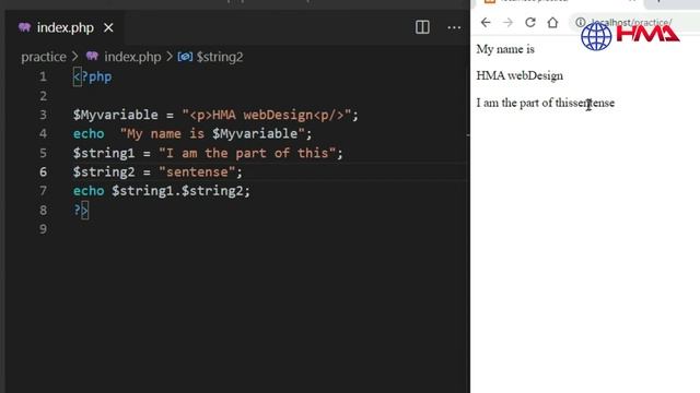 How to Define Variables in PHP | How to Create PHP Variables | (PHP tutorial-3) - 2021 смотреть онлайн