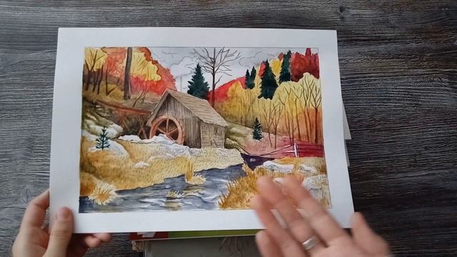 Крашу осень - Осенний пейзаж, рябинка, грибы...