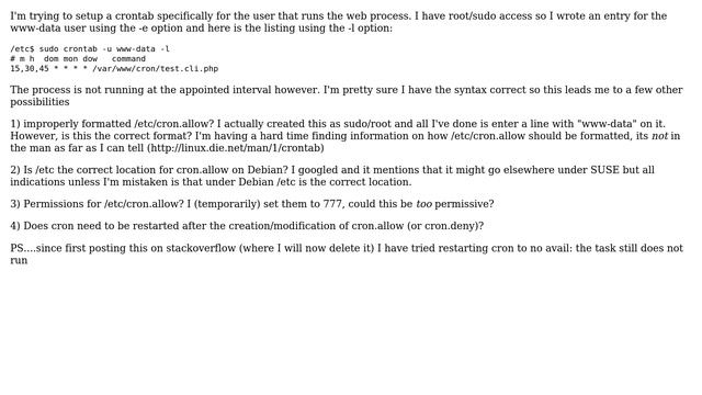 DevOps & SysAdmins: formatting of cron.allow and/or does cron need to be restarted (2 Solutions!!) смотреть онлайн