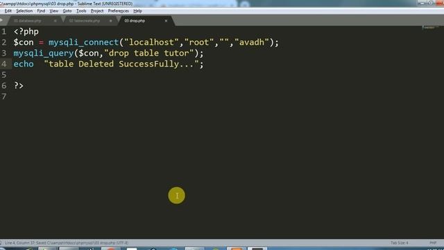 drop database table dynamically using php mysqli | remove table and database in php mysqli смотреть онлайн