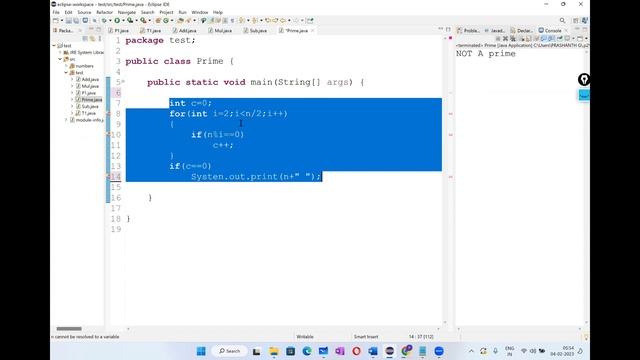 Write A Java Program To Print 1 To 100 Prime Numbers ||NUMBER SERIES ||KK FUNDA || смотреть онлайн