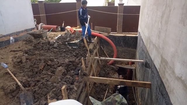 Дренаж, гидроизоляция фундамента, жидкая резина смотреть онлайн