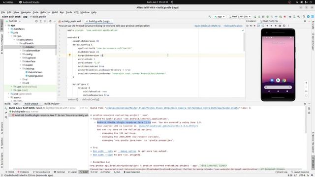 Error Android Gradle plugin requires Java 11 to run. You are currently using Java 1.8. смотреть онлайн