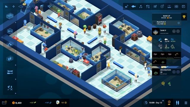 BUILD YOUR OWN AQUARIUM! | MEGAQUARIUM gameplay (PC tycoon game) #1 смотреть онлайн