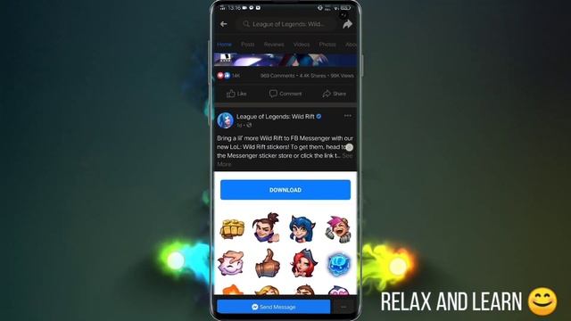MESSENGER NEW UPDATE | Wild Rift Sticker (Something Went Wrong Fix Issue) смотреть онлайн