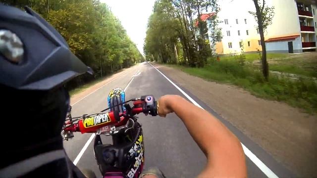 ✅Покатушки и стант на питбайке | stunt pit bike 125 | dirt bike wheelie ? смотреть онлайн