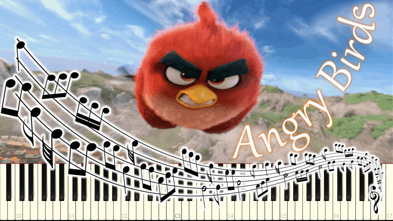Angry Birds (piano tutorial) [НОТЫ + MIDI] смотреть онлайн