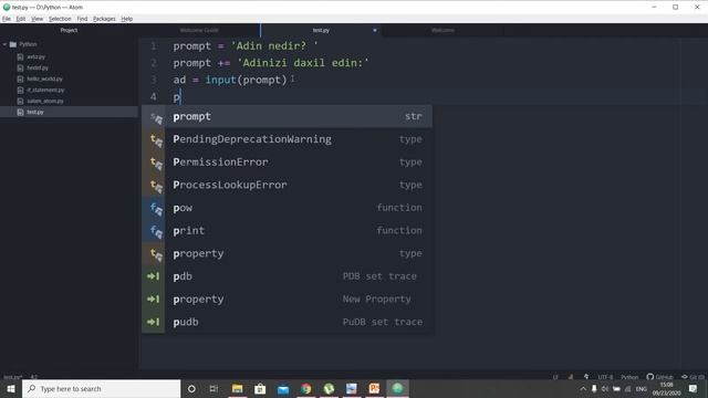 Python - 12-ci dərs: input() int() str() += % смотреть онлайн