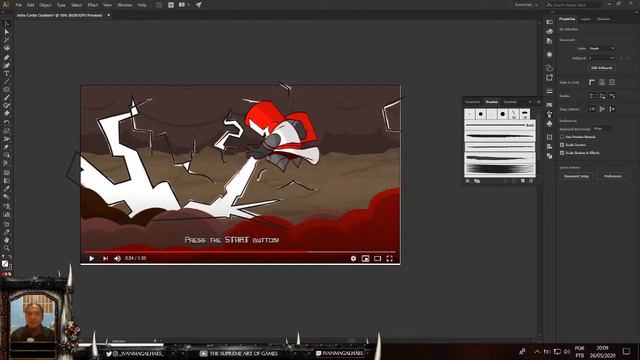 [Game Art] Como Criar uma Intro de Game - Personagens e Cenário - Castle Crashers - parte 03 смотреть онлайн