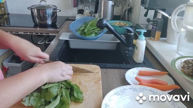 Щавельный суп на даче.