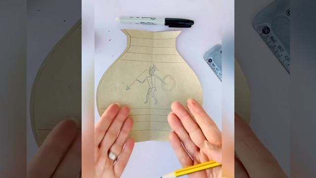 BQD GREEK VASE How to recreate an ancient Greek vase for kids. Learn at home. Draw and Learn #WithM смотреть онлайн