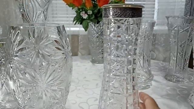 ХРУСТАЛЬНЫЕ ВАЗЫ ДЛЯ ЦВЕТОВ ИЗ СССР - ЭТО УСЛАДА ДЛЯ ГЛАЗ смотреть онлайн