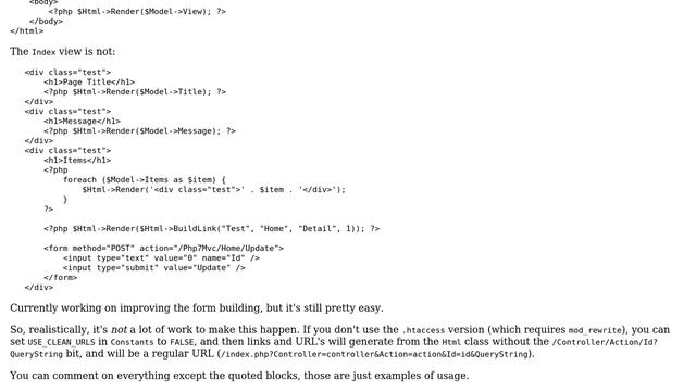 Code Review: Building a model-view-controller application in PHP смотреть онлайн